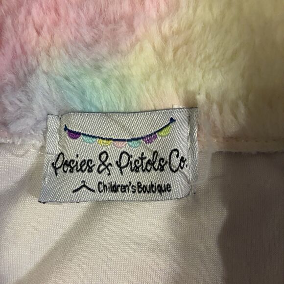 Posies & Pistols Co. Toddler Girl’s Tye Dye Pastel Jacket. Size Medium 3T - Picture 3 of 7